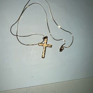 Elegant 14k Gold Cross Necklace